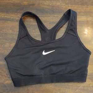 Nike black sports bra